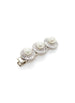 GLASS CRYSTAL FAUX PEARL FLORAL HAIR CLIP