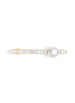 FAUX PEARL GLASS CRYSTAL LINEAR FLORAL HAIR CLIP