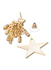 DETACHABLE GLASS CRYSTAL DROP STAR EARRINGS
